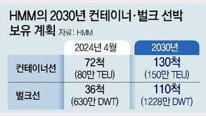 HMM “2030년까지 벌크선 36 →110척”