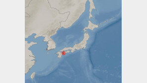 일본 오이타현 동쪽 74㎞ 해역서 규모 6.4 지진…부산·경남도 ‘흔들’