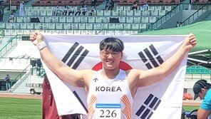 ‘포환던지기’ 박시훈, 아시아주니어육상선수권서 은메달