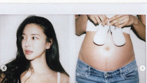 ‘최우성♥’ 김윤지, 임신 8개월차 섹시한 만삭 화보 “믿기지 않아”