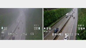 ‘안갯속 가시거리 150m→1km’ 첨단 CCTV, 고속도 2차사고 막는다