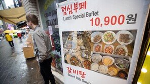 설탕 20% 햄버거 6.4% 김밥 6% ‘상승’…1년반 넘게 소득증가율 넘어선 먹거리물가