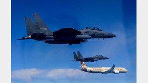 UAE 대통령, 서울공항 도착…공군 전투기 ‘F-15K’ 4대 호위 비행