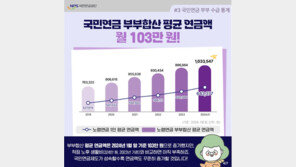 국민연금 부부합산 평균 100만원 넘어…최고 수령액은 486만원