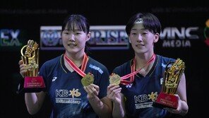 배드민턴 女복식 백하나·이소희, 인니오픈 우승…세계 1위 중국 제압