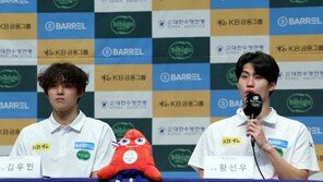 한국 수영 쌍두마차 김우민·황선우의 당당함 “파리 올림픽, 자신있다”