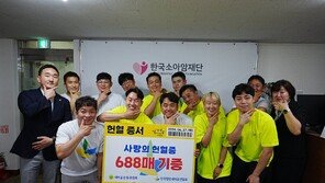 전국청년새마을연합회, 사랑의 헌혈증서 688장 기증