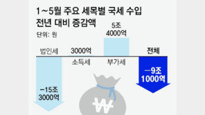 올해 국세 9조 덜 걷혔다… 세수 ‘조기 경보’ 2년 연속 발령