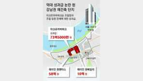강남 재건축 조합장 ‘58억 성과급’ 논란