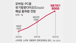 패널시장 바꾸는 AI… 폰-태블릿도 ‘저전력-고화질 OLED’ 쓴다