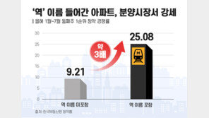 ‘지하철 역’ 이름 들어간 아파트 청약 경쟁률 25대 1…비역세권 3배