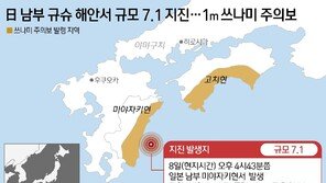 기시다, 규슈 지진 관련 “허위 정보 확산 말아달라”