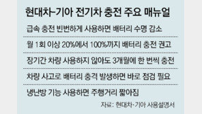 전기차 매뉴얼 “월 1회 100% 완충” 권고… 지자체는 “90% 넘으면 지하주차장 금지”