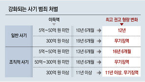 50억 이상 전세사기, 최대 무기징역