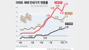 “강남·마용성 대체 못 해”…서울 집값 상승폭 5년11개월 만에 최대