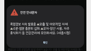 “외출 자제하세요” 종일 울리는 폭염 재난문자…실제 효과는?