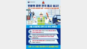 전국 민방위 훈련, 오늘 오후 2시부터…“공습경보 울리면 대피”