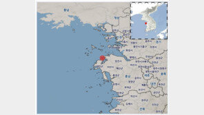 충남 서산서 진도 2.1 지진…“지진계만 기록될 수준”
