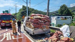 전기트럭서 “검은 연기”…10분만에 열폭화재 막은 비번 소방관들