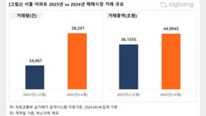 서울 아파트 매매 8월까지 44조…지난해 거래총액 넘어