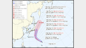 제17호 태풍 제비 발생…日 도쿄 먼바다 스친 뒤 개천절 전 소멸