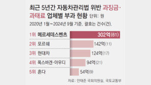 [단독]車안전기준 위반 과징금, 수입차가 81% 냈다