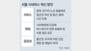 서울버스 노선 20년만에 바뀐다