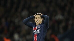 UCL서 침묵한 PSG 이강인, 아인트호벤전 평점 6점대