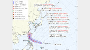 25호 태풍 ‘우사기’ 발생…“국내 영향 가능성 미지수”