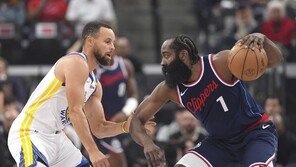 NBA 클리퍼스, 골든스테이트 꺾고 2연승…하든 더블더블