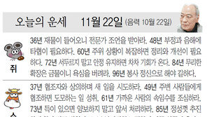 [오늘의 운세/11월 22일]