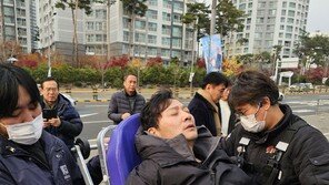 ‘이기흥 3선 출마 반대’ 박창범, 단식 중단 결정…병원 입원