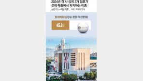 백화점 ‘3조 메가점포’ 시대… 상위 3곳 매출이 절반