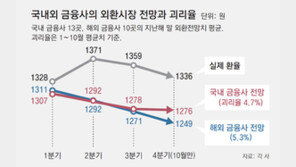 환율 널뛰기에 금융사 전망 5%안팎 빗나가… 기업들 대책 비상