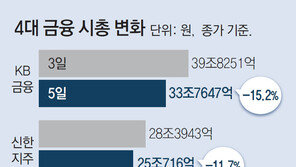 ‘계엄 쇼크’ 금융 빅4 시총 이틀새 12조 사라져