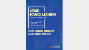 2025년 한반도 안보정세 전망은?…전쟁기념사업회 제6회 KWO 나지포럼 개최