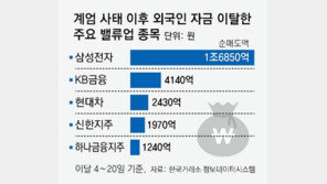 ‘계엄 사태’ 밸류업 지수 직격탄… 외국인 자금 2조5000억 이탈