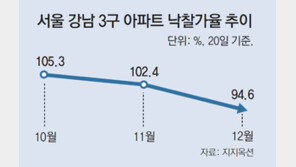 서울 경매시장 찬바람… 강남3구 ‘똘똘한 한 채’도 유찰