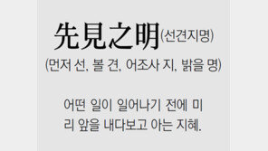 [신문과 놀자!/풀어쓰는 한자성어]先見之明(선견지명)(먼저 선, 볼 견, 어조사 지, 밝을 명)