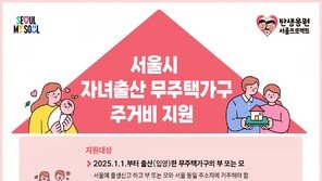 새해 서울서 아이 낳은 무주택가구, 2년 간 月30만원 받는다