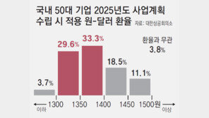 대기업 63% 올 사업계획, “환율 1300원대 맞춰 짜”… 고환율 지속에 대응 비상