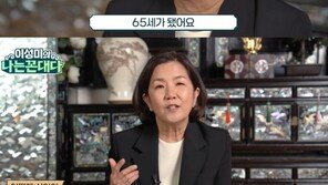 65세 이성미, 유튜버 변신…‘나는 꼰대다’