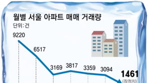 서울 아파트 매매 5개월새 3분의1토막… 분양 물량도 1년새 절반