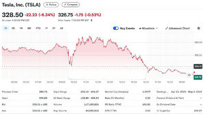 테슬라 5일 동안 16% 급락, 시총 2000억달러 증발