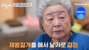 강부자 “제왕절개 출산 후 일주일만에 촬영장 복귀”