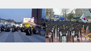 10만 신고한 집회, 400명뿐… “세 과시” 뻥튀기에 시민들 골탕