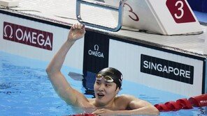 ‘1위와 0.25초차’ 김우민, 세계선수권 자유형 400m 동메달…2회 연속 시상대