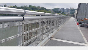 “한강다리 투신 방지효과 ‘회전봉 안전난간’ 확대”