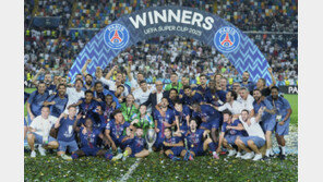  ‘이강인 만회골’ PSG, 승부차기 끝 토트넘 제압…슈퍼컵 우승