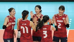 여자배구, 5천명 관중 앞에서 일본 제압…진주국제대회 3연패 후 첫 승